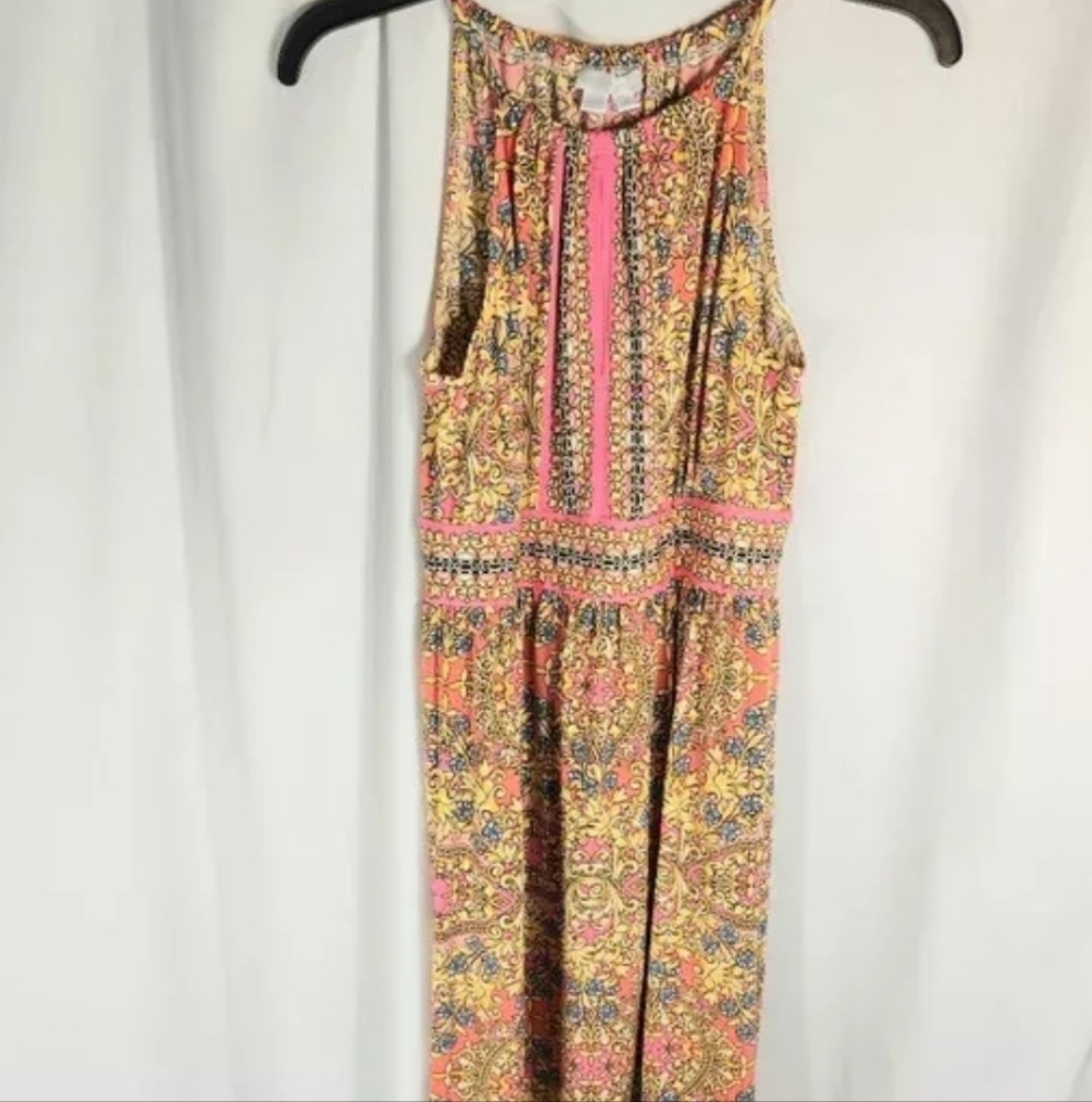London Times Spaghetti Strap Keyhole Opening Front Dress Size 4